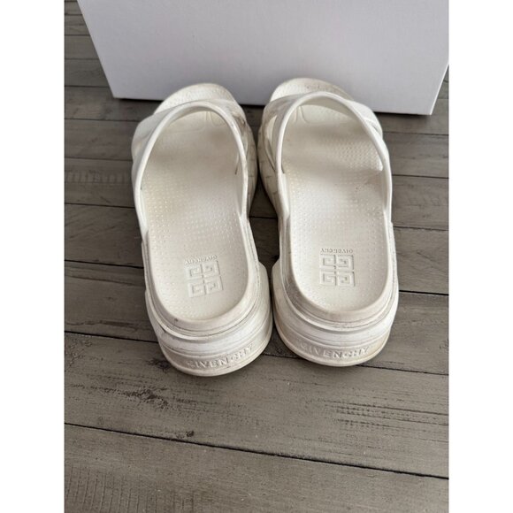 GIVENCHY Marshmallow Platform Slide Sandals Off White Rubber Size 38 8 - Picture 5 of 9
